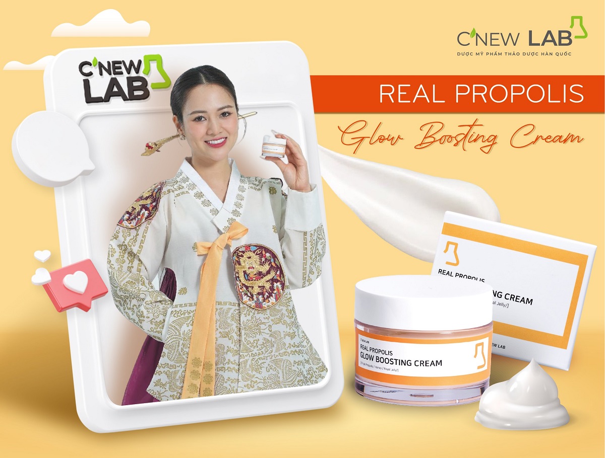 C'New Lab Real Propolis Glow Boosting Cream 50ml