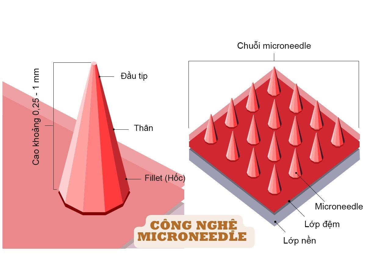 Công nghệ Microneedle độc quyền - Làm sạch sâu, tạo nền tảng thấm hút tối đa dưỡng chất