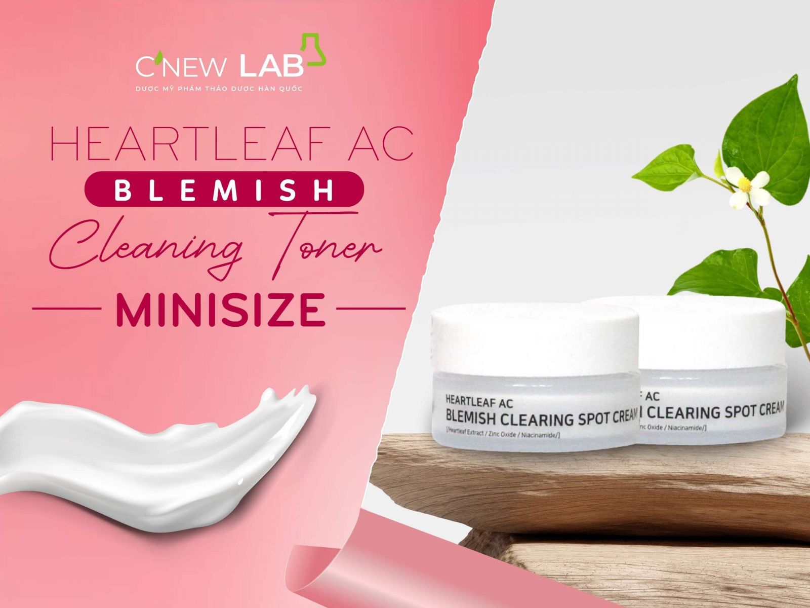 C'New Lab Heartleaf AC Blemish Clearing Spot Cream MiniSize